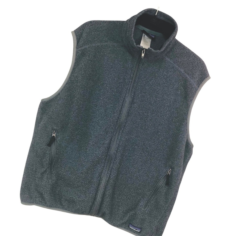 Patagonia Synchilla Fleece Vest Gray Full Zip Gorpcore Utility Fall Hiking Men L